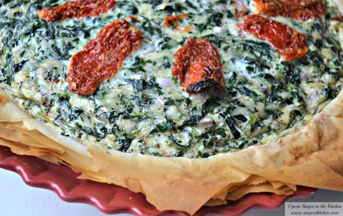 Spinach & Sun-Dried Tomato Phyllo Quiche 2