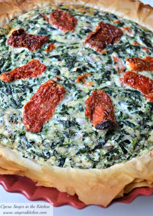 Spinach & Sun-Dried Tomato Phyllo Quiche 3