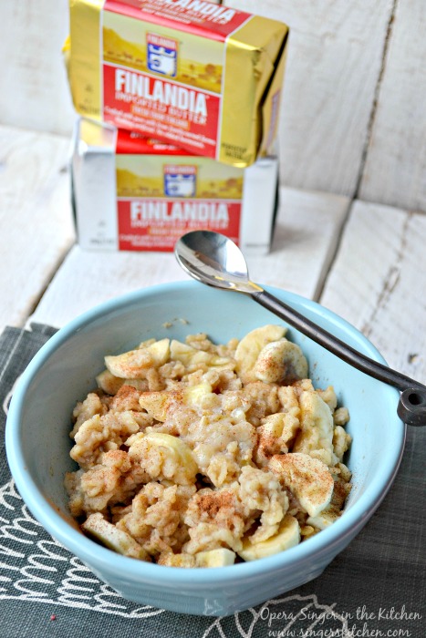 Sweet and Savory Oatmeal with Finlandia Butter + ShopRite Gift Card  Giveaway - Opera Singer in the Kitchen