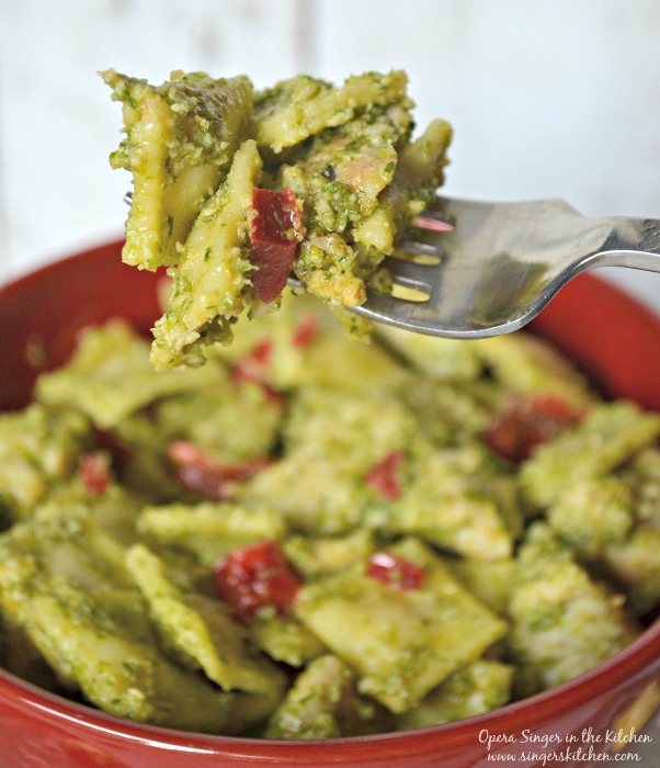 Mini Ravioli Salad with Parsley-Caper Pesto