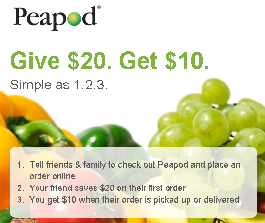 Refer a friend - Peapod