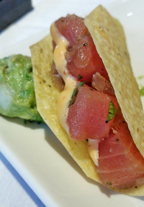 Tacos with ahi tuna