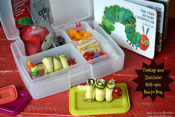 Turkey and Zucchini Roll-ups Bento Box -hero