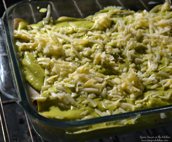 Enchiladas in oven