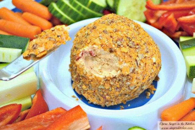 Sharp-Cheddar-Cheese-Ball-and-Veggie-Tray