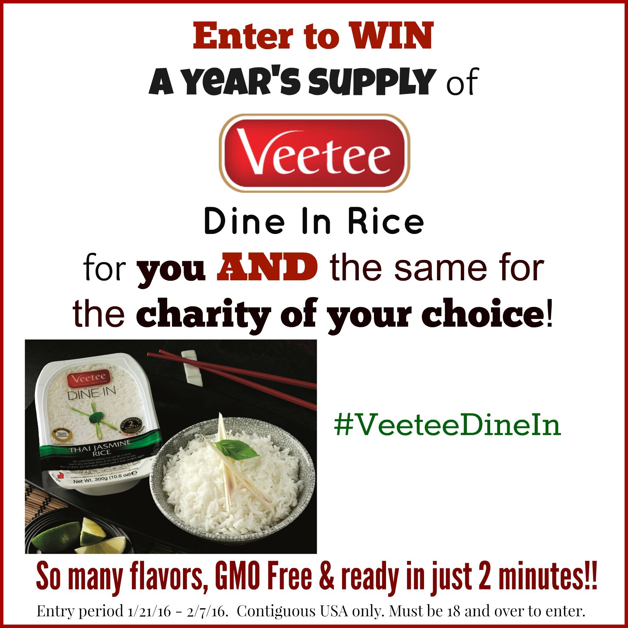 Veetee Giveaway