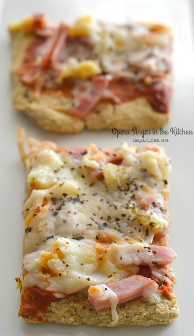 Hawaiian Pizza with Oat Crust {Sugar Free,Gluten Free} 1