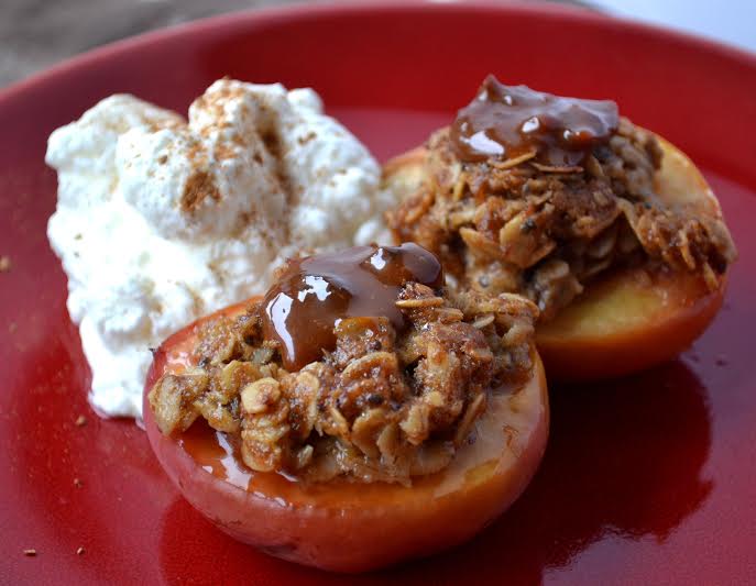 Nectarine Crisps with Whipped Cream 1