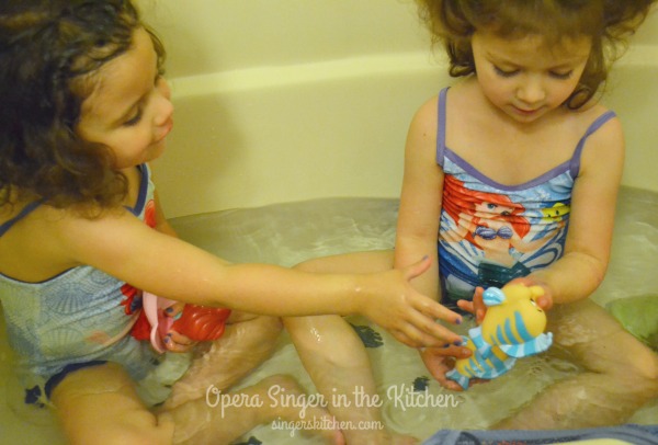 kids bath time fun