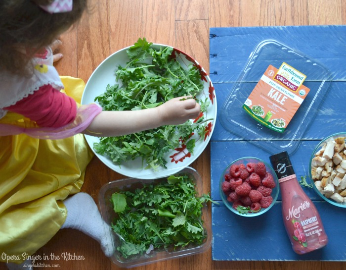 Salad Prep by kids