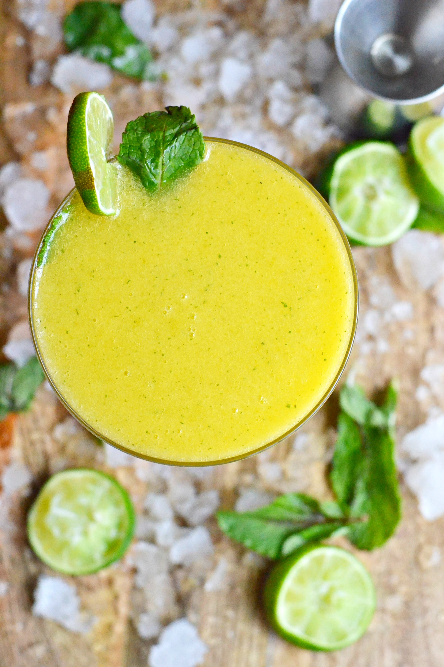 Guilt-Free Mango Mint Daiquiri