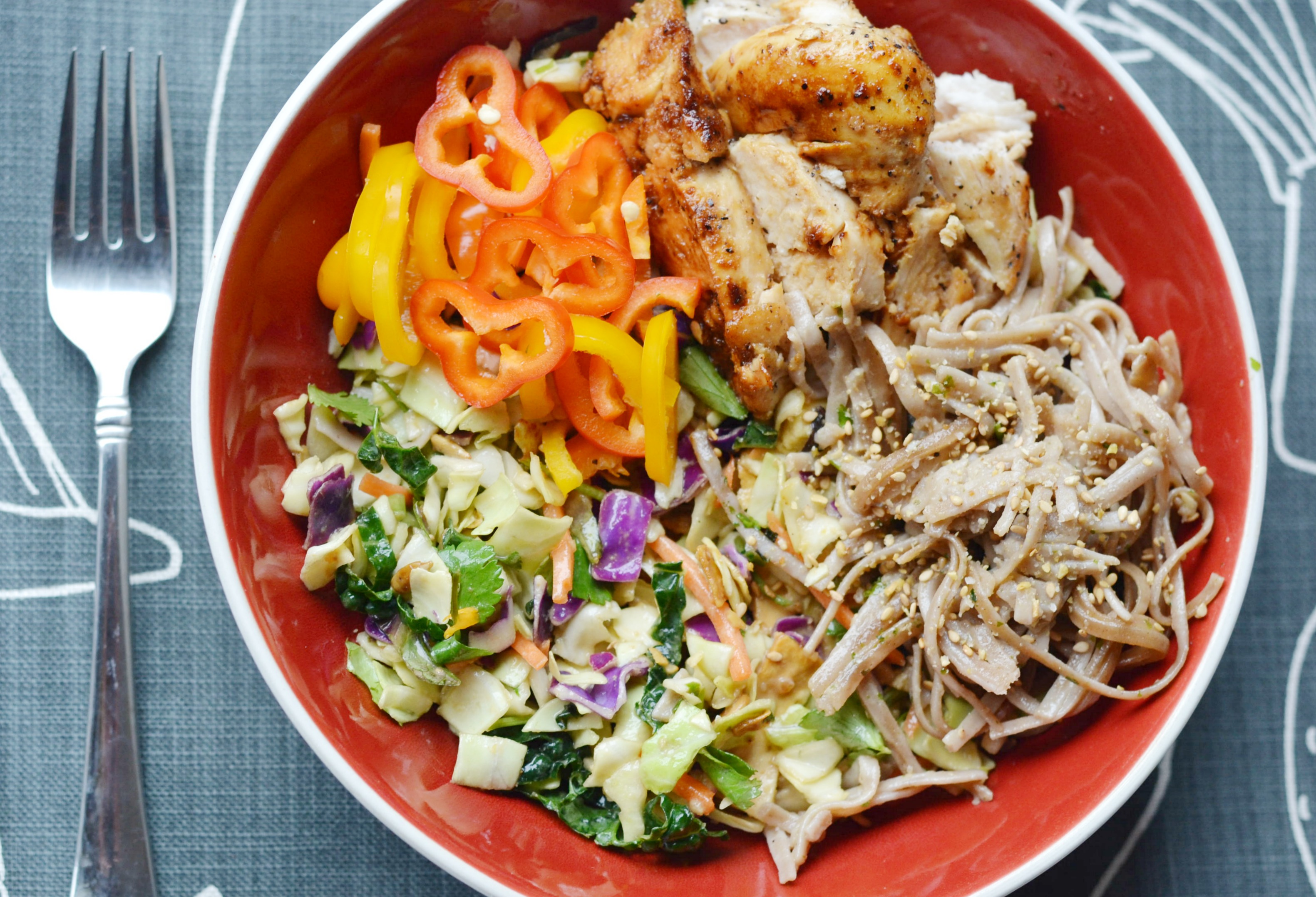 Asian Chicken Cabbage Salad + Bento Box - Opera Singer in the Kitchen