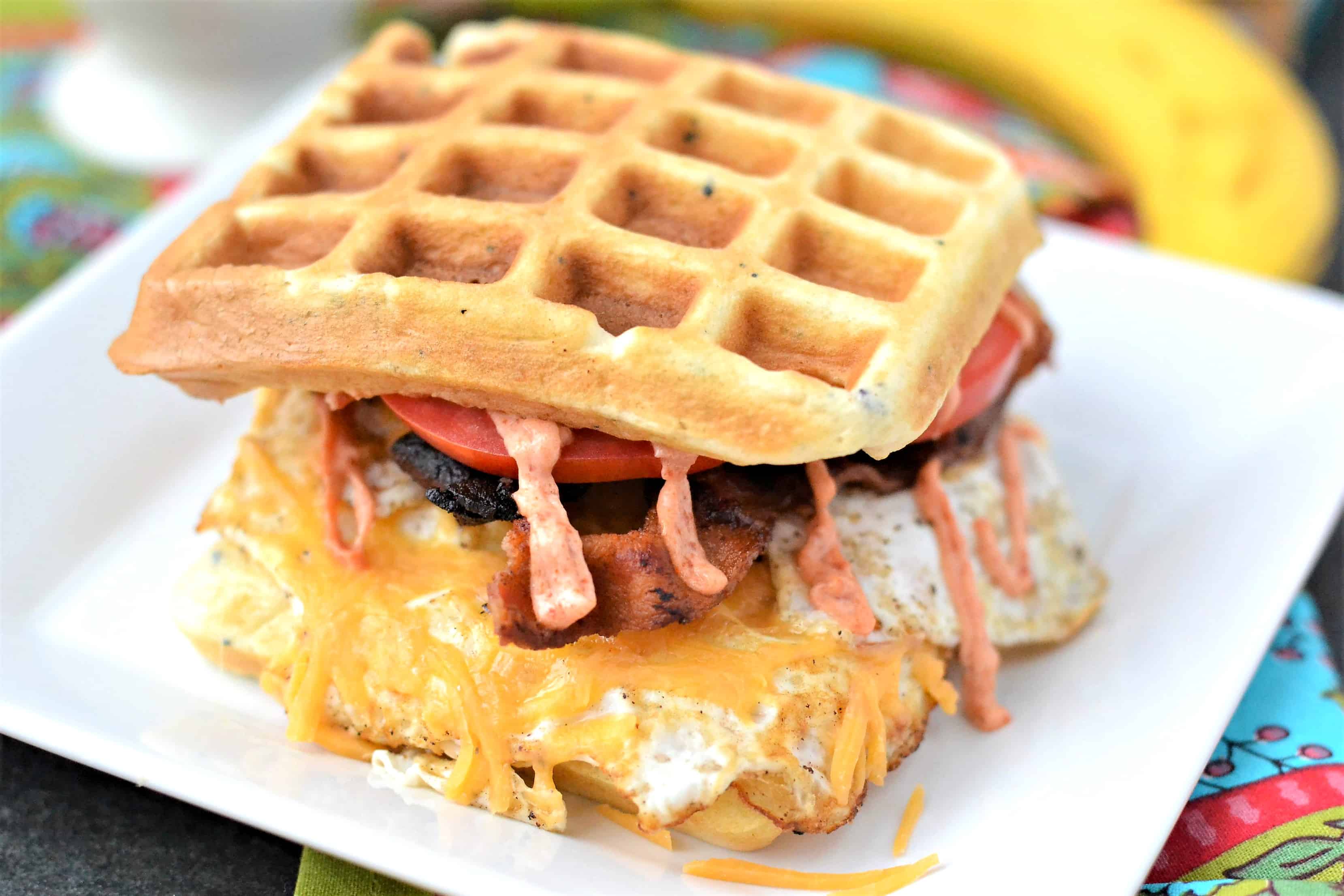 Waffle Breakfast Sandwich