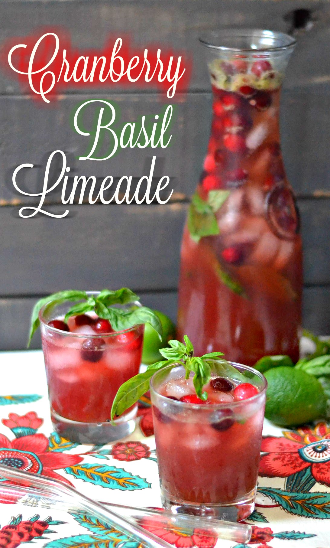 Refreshing Cranberry Basil Limeade Opera Singer in the Kitchen