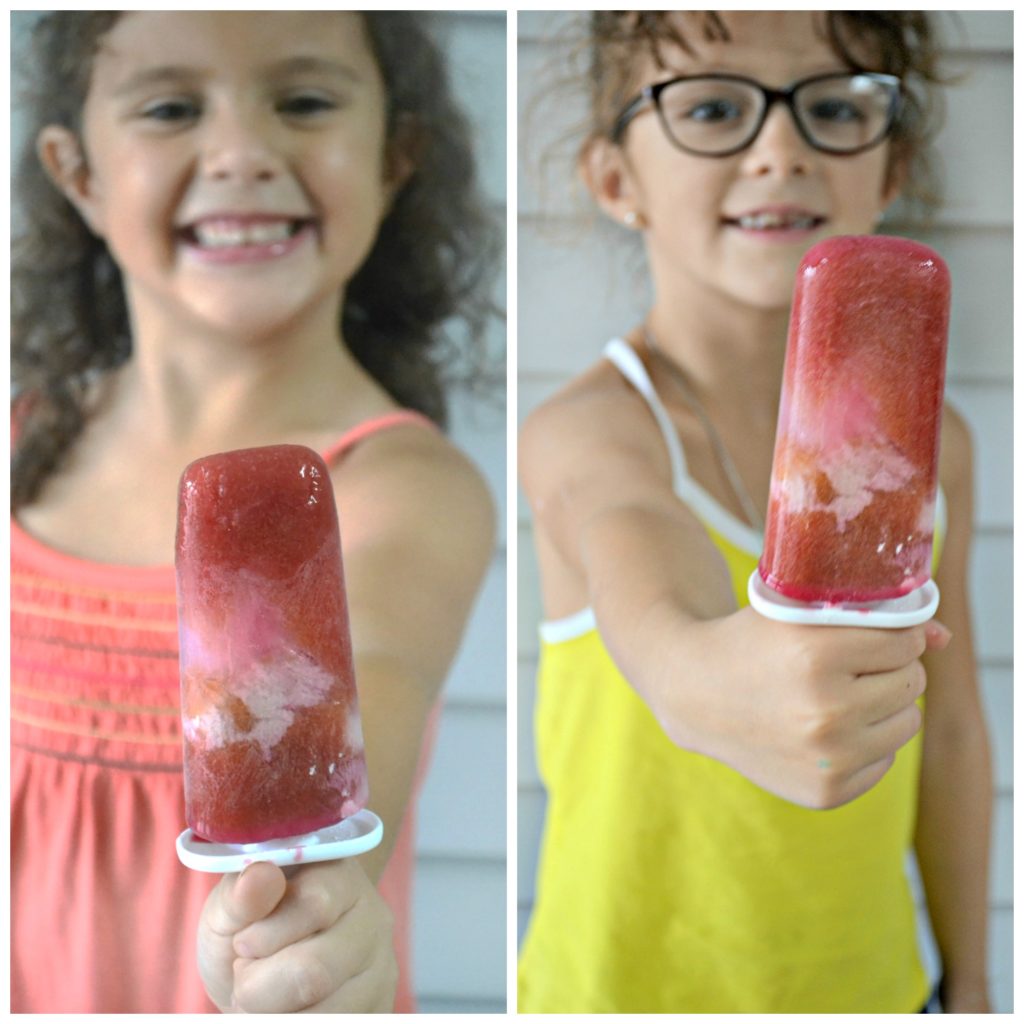 Coconut Swirl Popsicles -taste testers