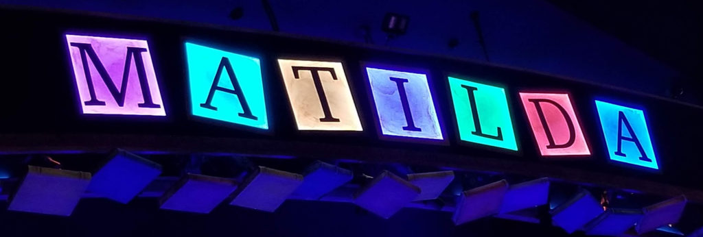 Matilda The Musical sign