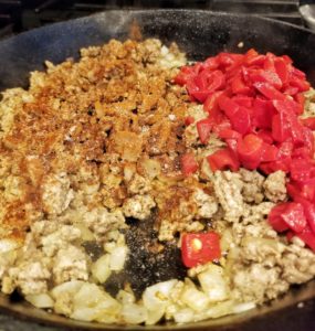 Adding ingredients to meat - RealSweet onions