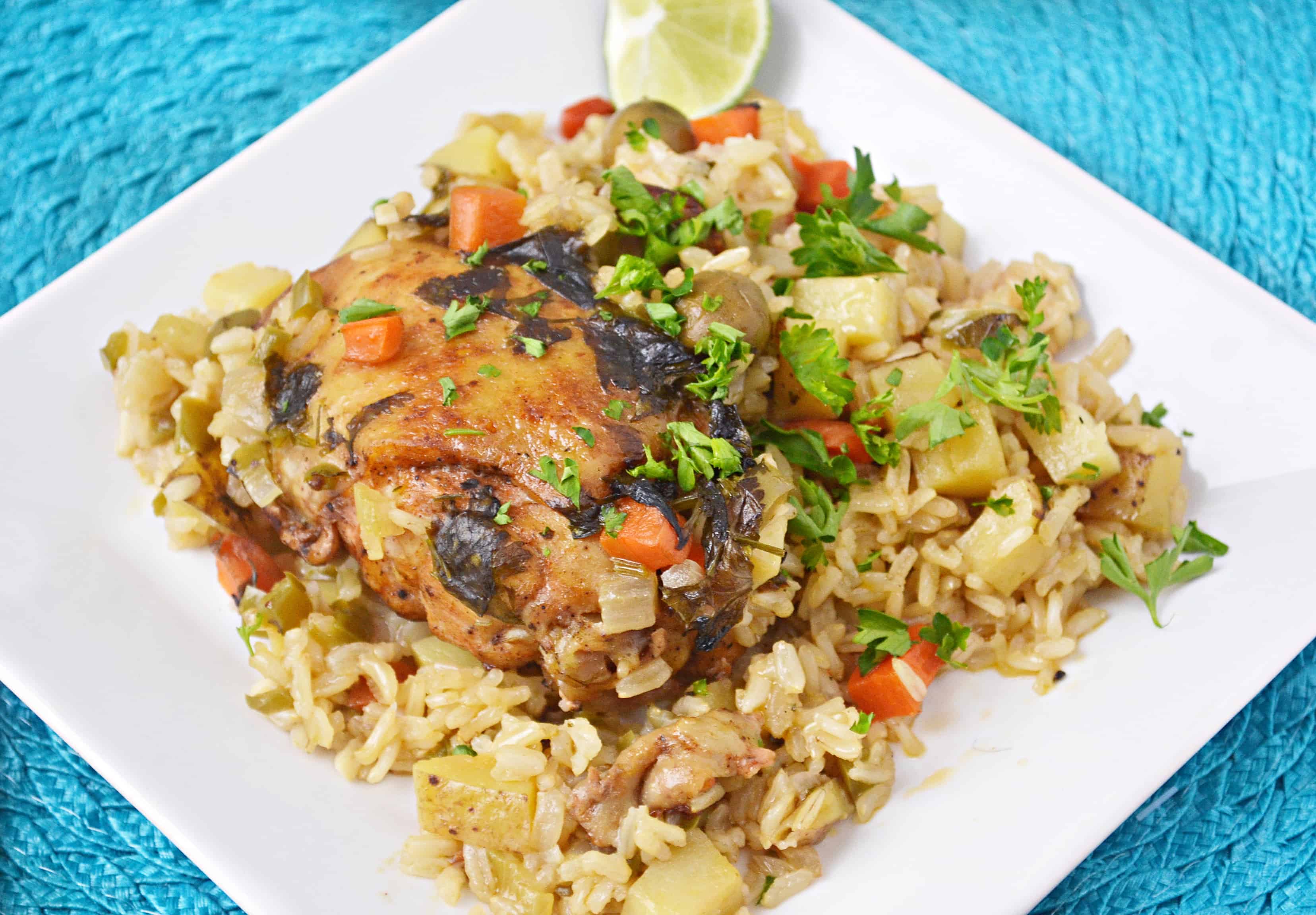 Arroz con Pollo Adobado