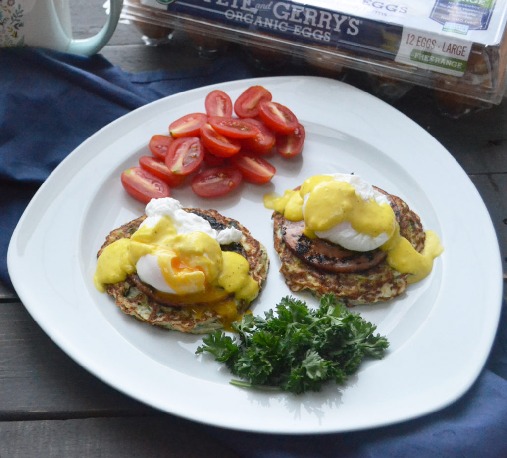 Low Carb Eggs Benedict with Quick Hollandaise Sauce