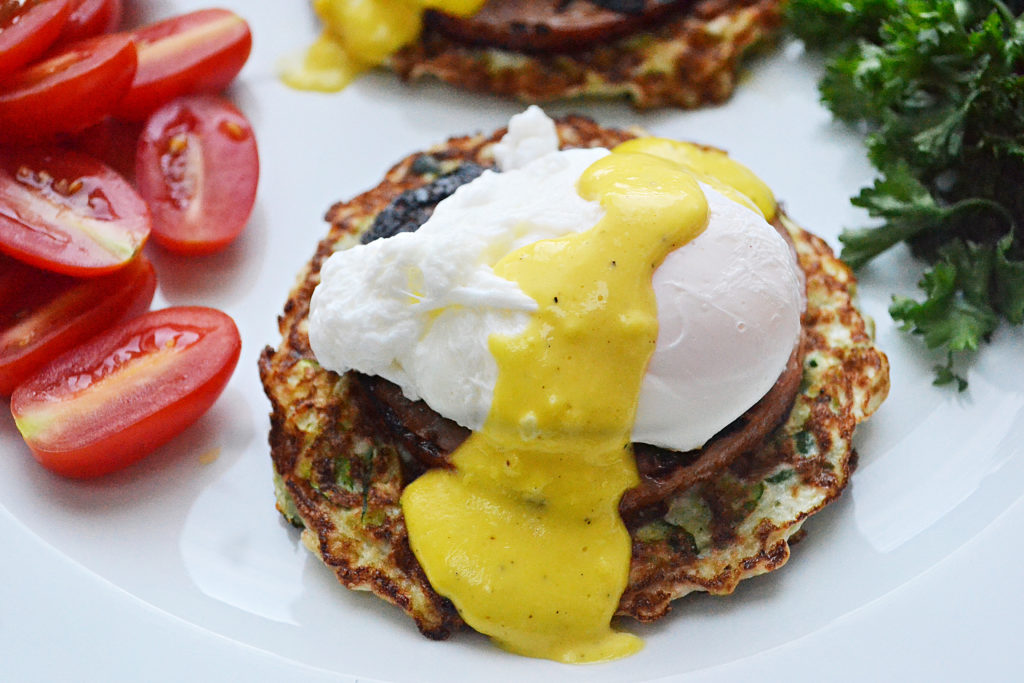 Low Carb Eggs Benedict with Quick Hollandaise Sauce 4