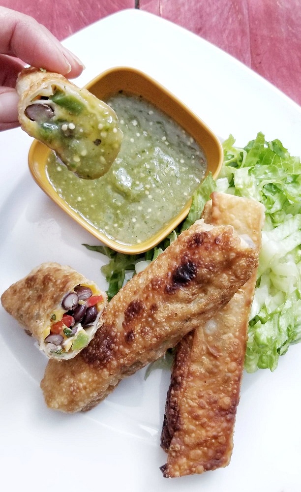 http://singerskitchen.com/wp-content/uploads/2021/02/Black-Bean-Egg-Rolls-with-Tomatillo-Salsa-2.jpg