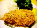 Panko-crusted Dijon Chicken Stuffed with Bacon and Brie