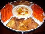 New Year’s Eve Appetizers: Garlicky Hummus and Whole Wheat Pita Chips and Oatmeal Chocolate Chip Cookies
