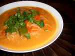 Coconut Curry Soup with Rice Noodles