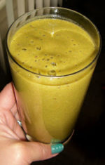 Tropical Smoothie, Rawlicious Kale Salad with Garbanzo Mash, and Blogger Exchange