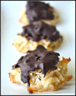 Chocolate-Dipped Macaroons