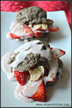 Mini Strawberry Buckwheat Shortcakes with Strawberry Coconut Cream