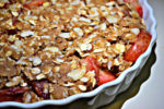 Orange-Scented Plum Crisp with Oatmeal Spelt Topping + GIVEAWAY