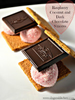 Raspberry Coconut and Dark Chocolate S’mores