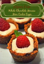 Gluten Free White Chocolate Mousse Mini Cookie Cups