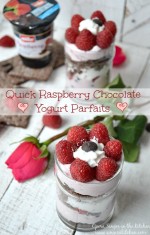 Quick Raspberry Chocolate Yogurt Parfaits with new Müller® Ice Cream Inspired Yogurt