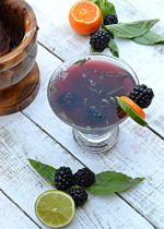 Blackberry Basil Rum Smash