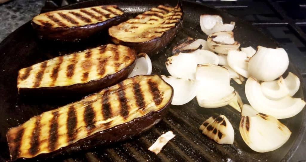 Grilled eggplant